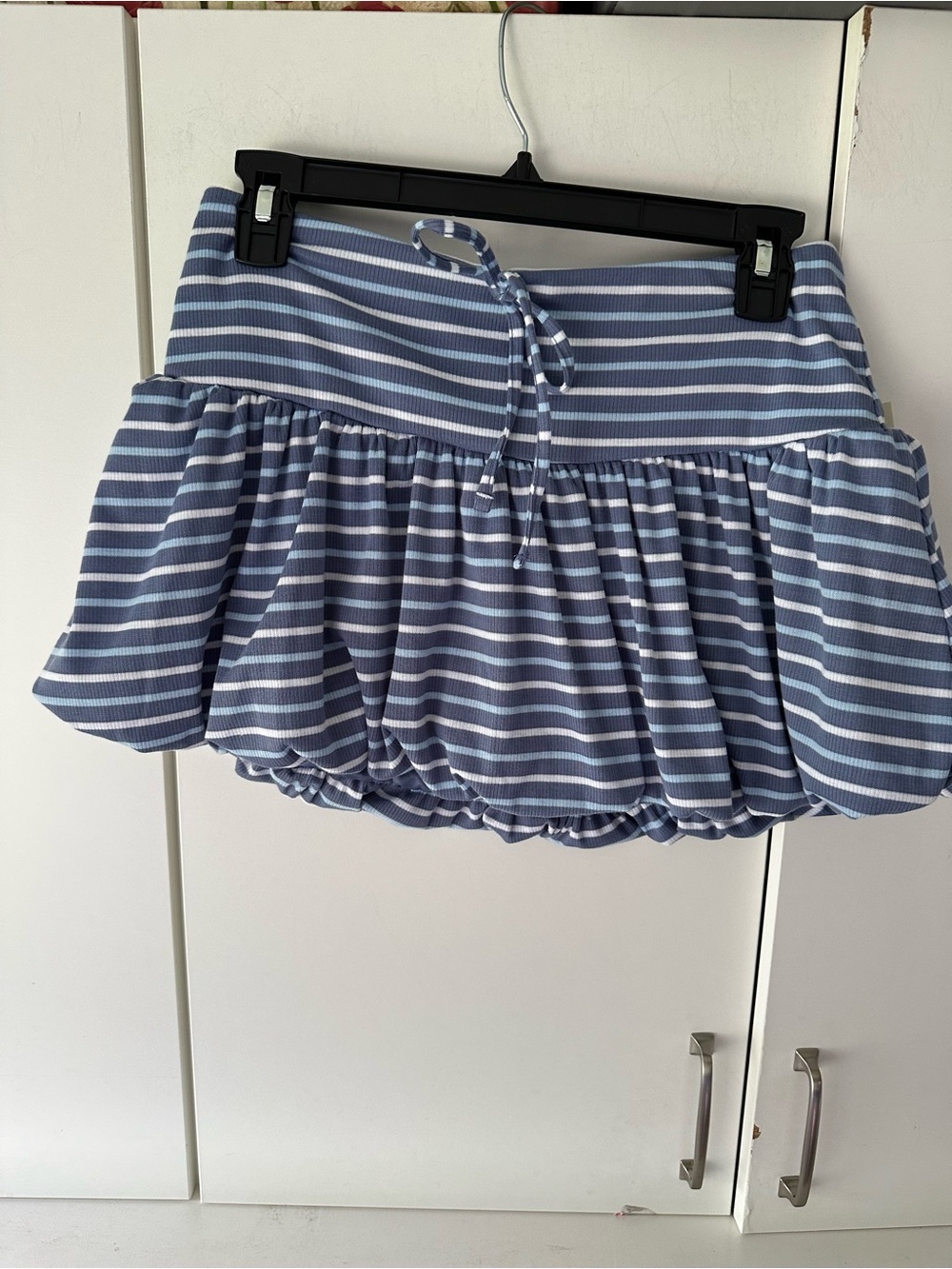 💙🤍 NWT No Boundaries Bubble Hem Striped Skort Size Small (4-6)